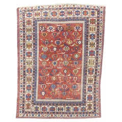 Antiker kaukasischer Kuba-Teppich 3'10 x 5'3"