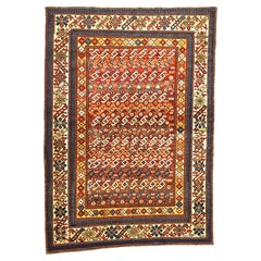 Antique Caucasian Kuba Rug 3'11" x 5’8”