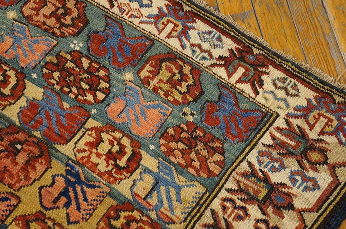 Hand-Knotted 19th Century Caucasian Kuba  Zeichur Carpet ( 3'3