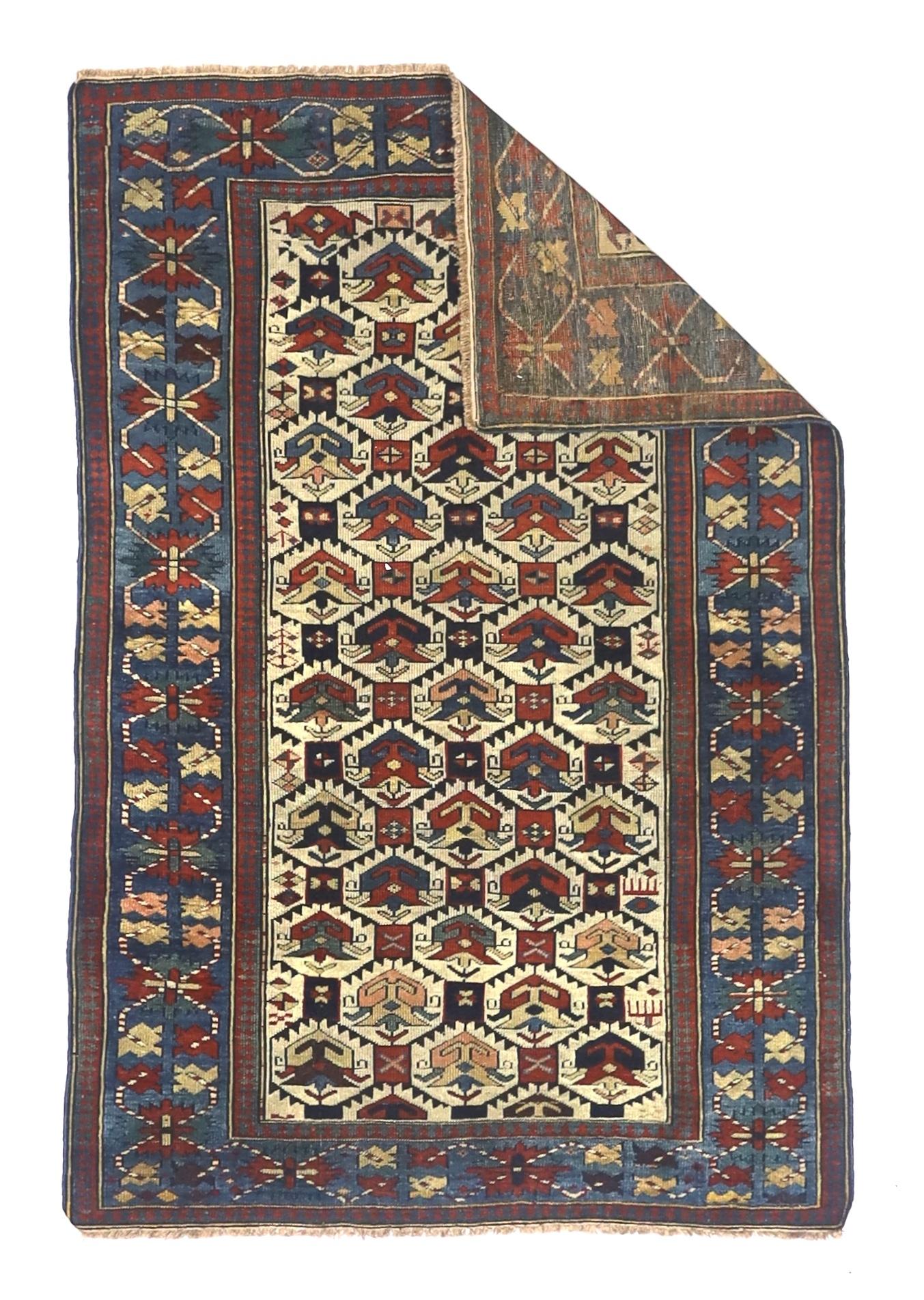 Tappeto caucasico antico Kuba 3'4