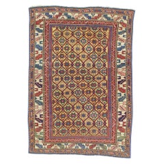 Antique Caucasian Kuba Rug 3'8" x 5’3"