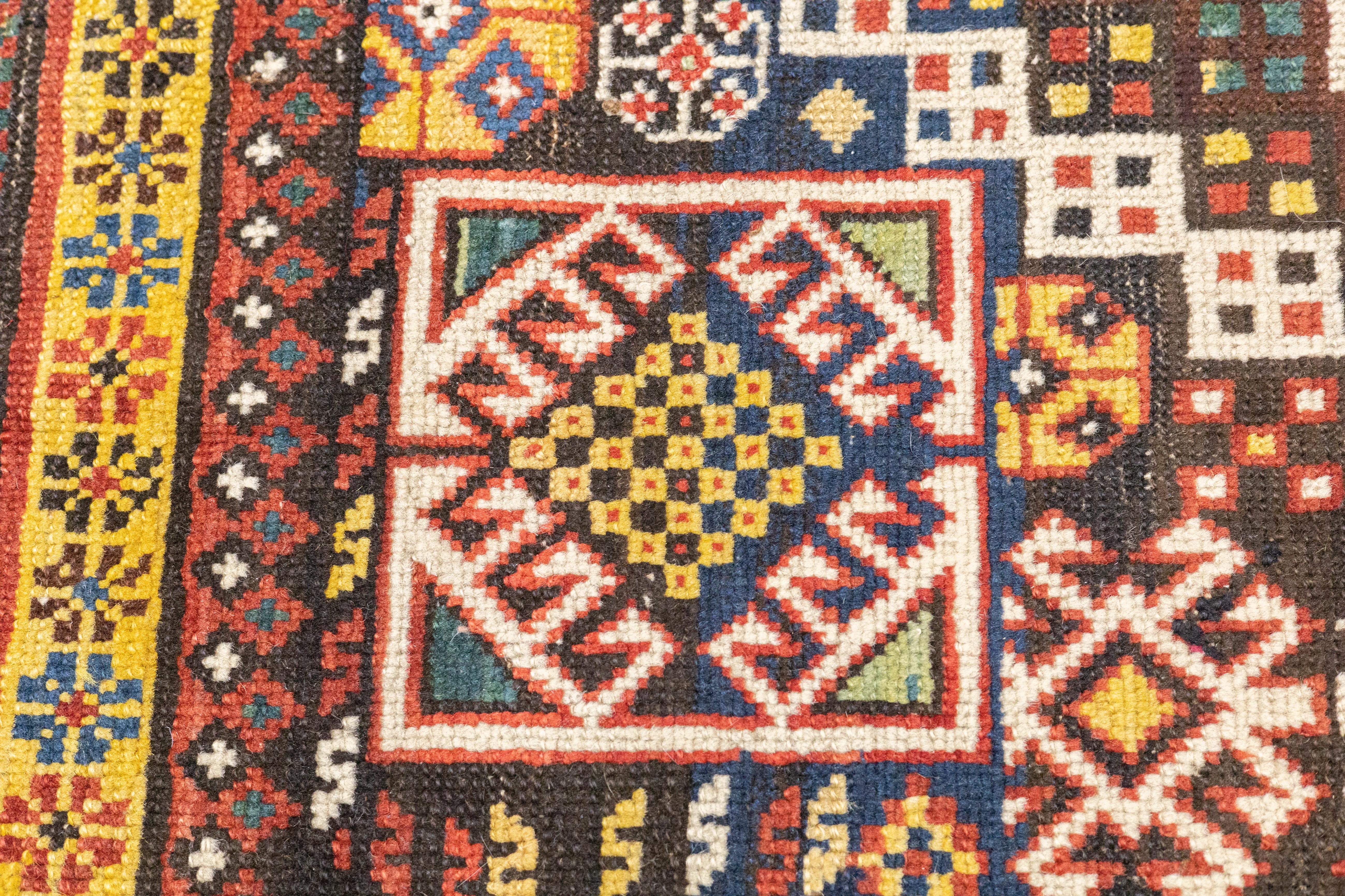 Caucasien Tapis Kuba caucasien ancien 4'9'' x 10'0