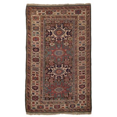 Antico tappeto Kuba caucasico, 1880 circa  3'2 x 5'3