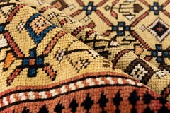 Antique Caucasian Kuba Rug, circa 1880  3'9 x 5'7
