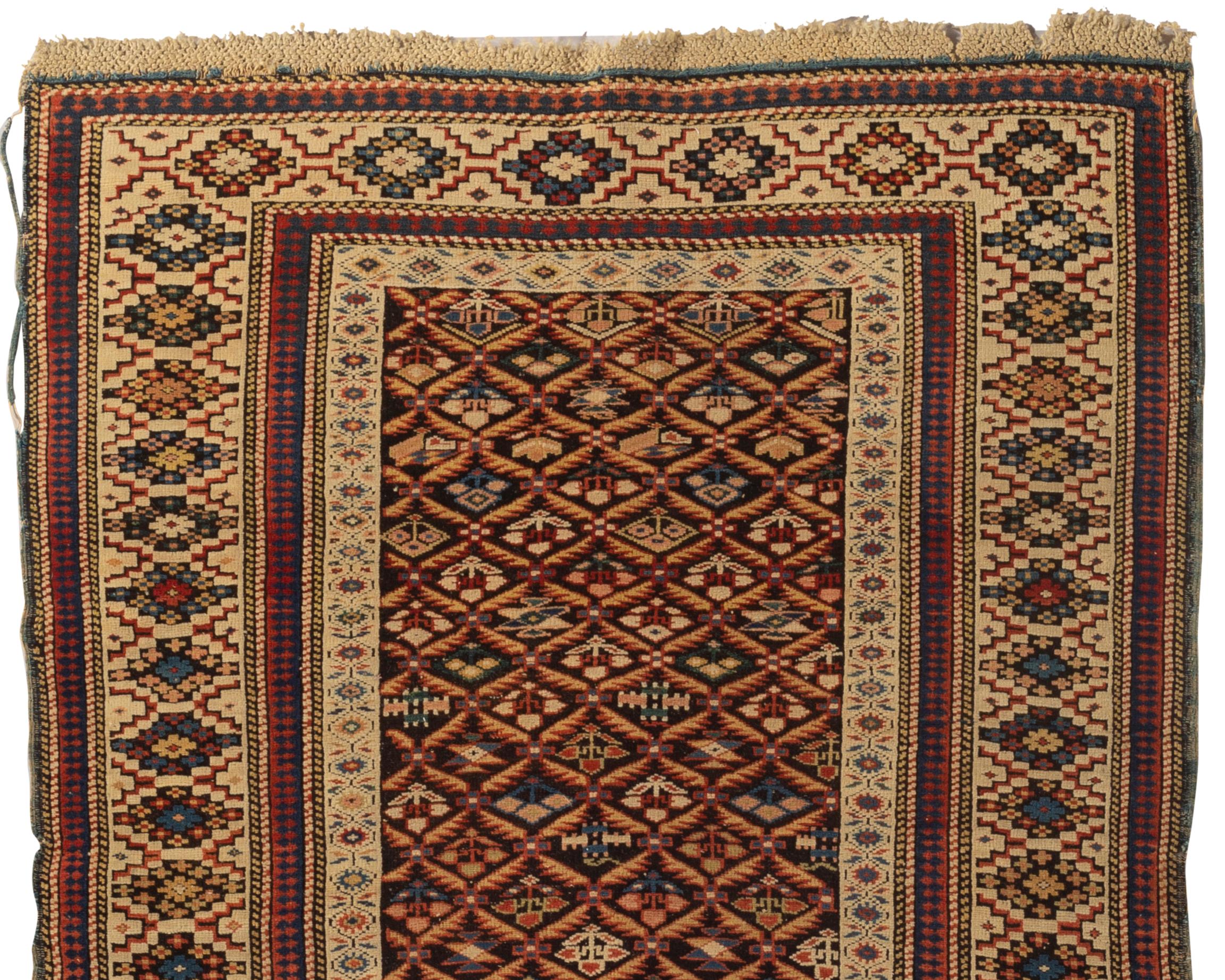 Antique Caucasian Kuba Rug, circa 1880 In Good Condition For Sale In Secaucus, NJ