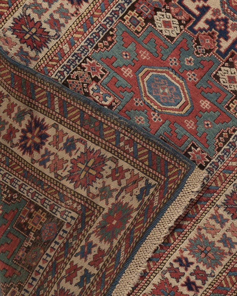 Kuba Rug Antique Caucasian Kuba Rug, circa 1880 3'2 x 5'3 For Sale at 1stDibs