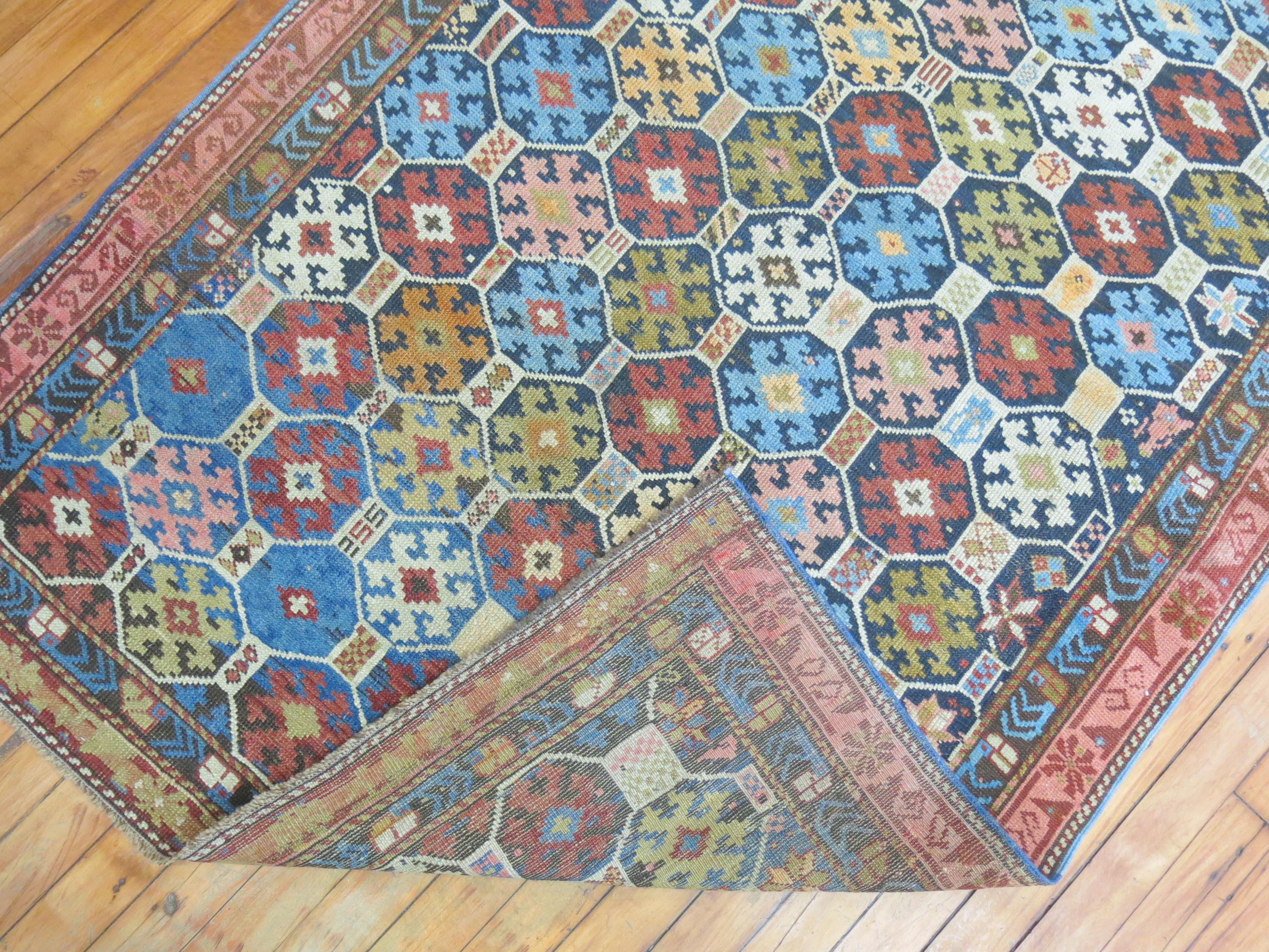 An early 20th century high collectible Caucasian Kuba rug.