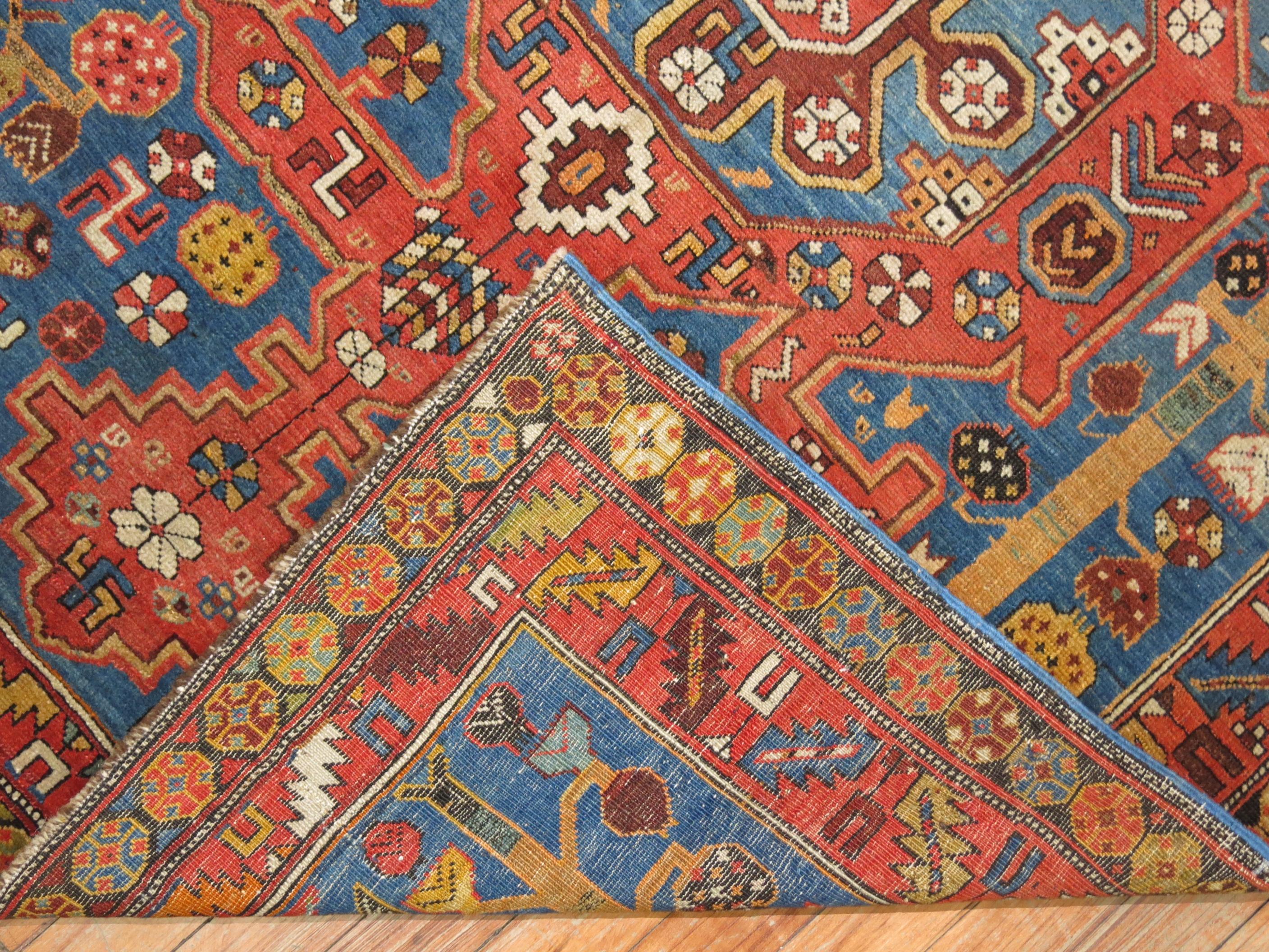 An early 20th century highly decorative Caucasian Kuba rug.