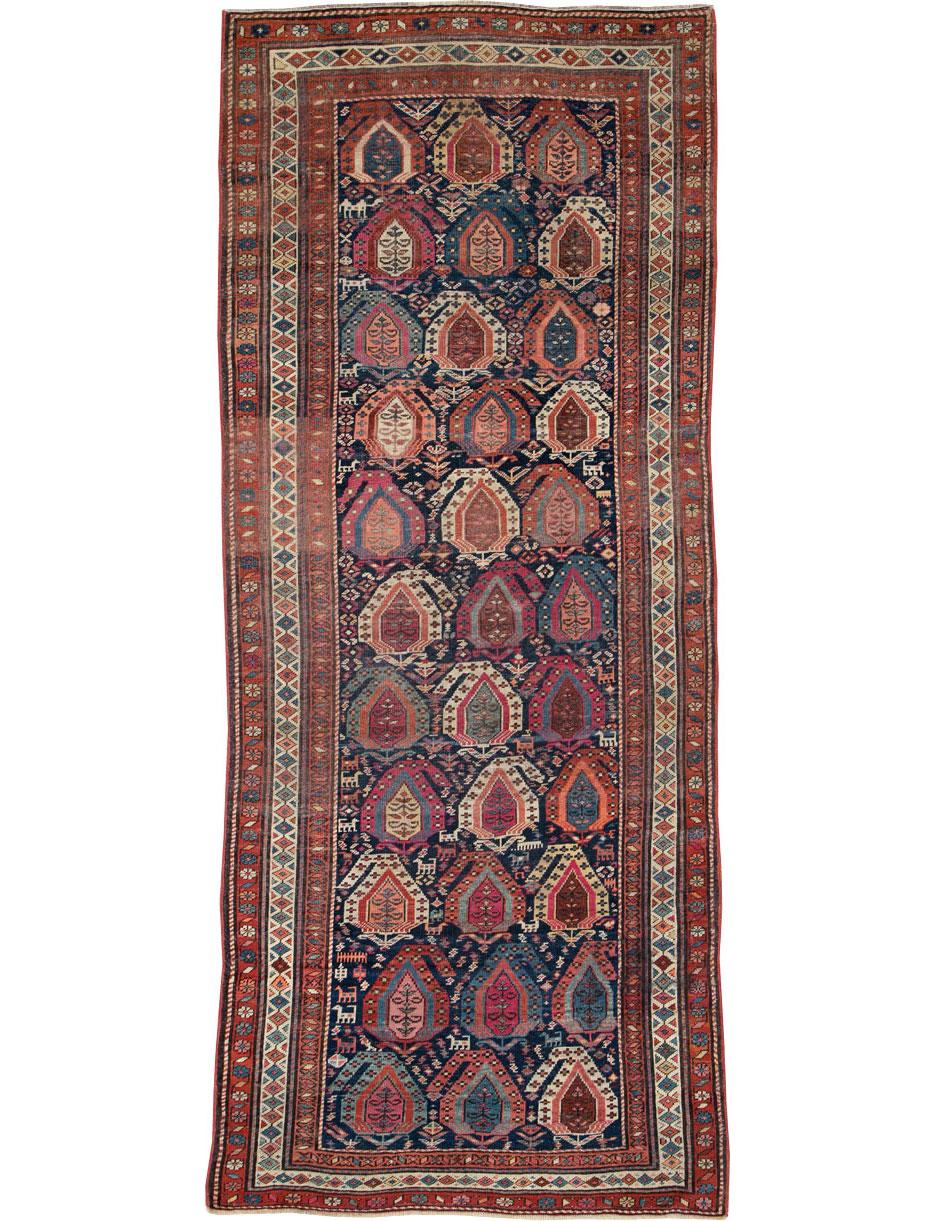 An antique Caucasian Kuba rug from the early 20th century.