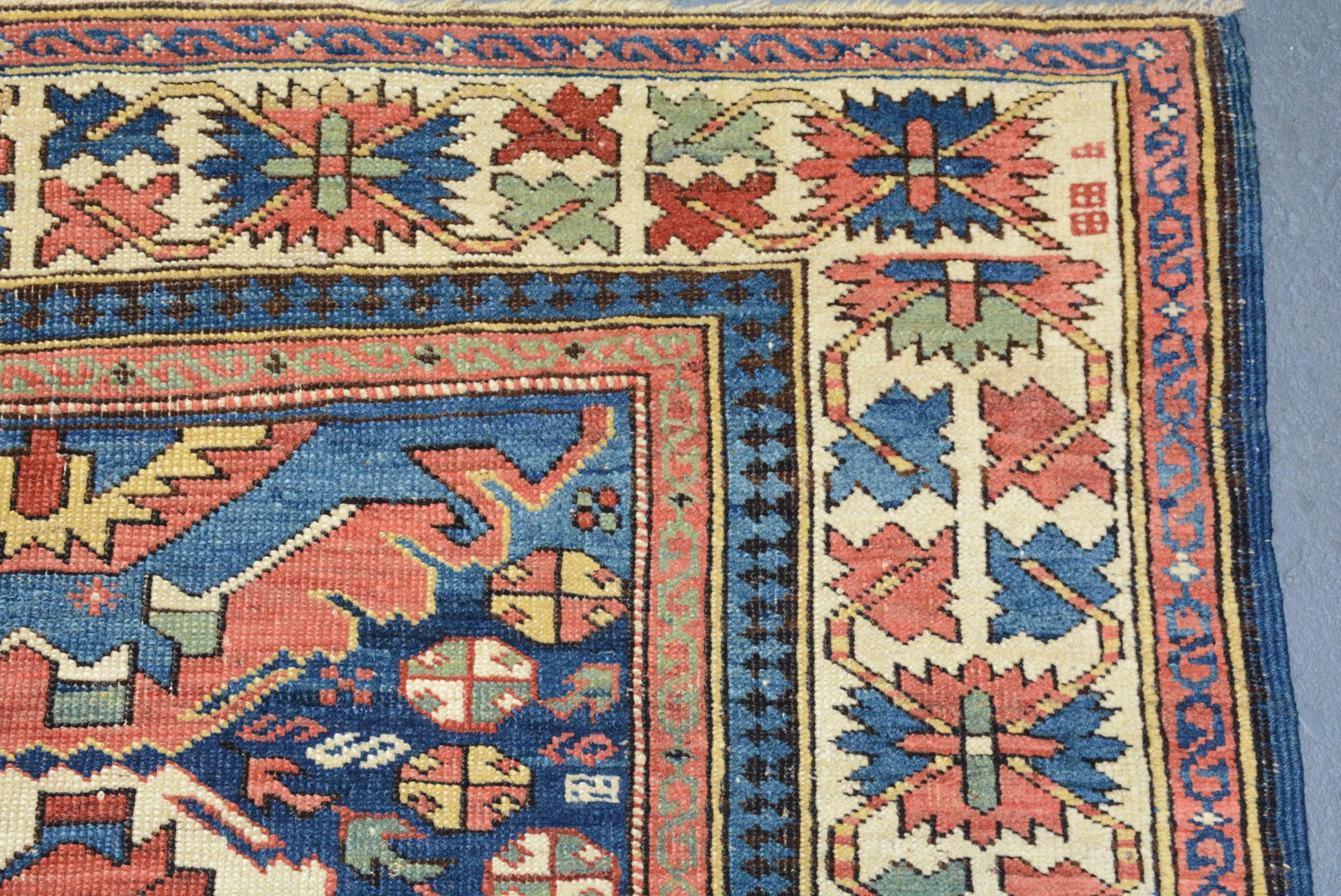Armenian Antique Caucasian Kuba Rug For Sale