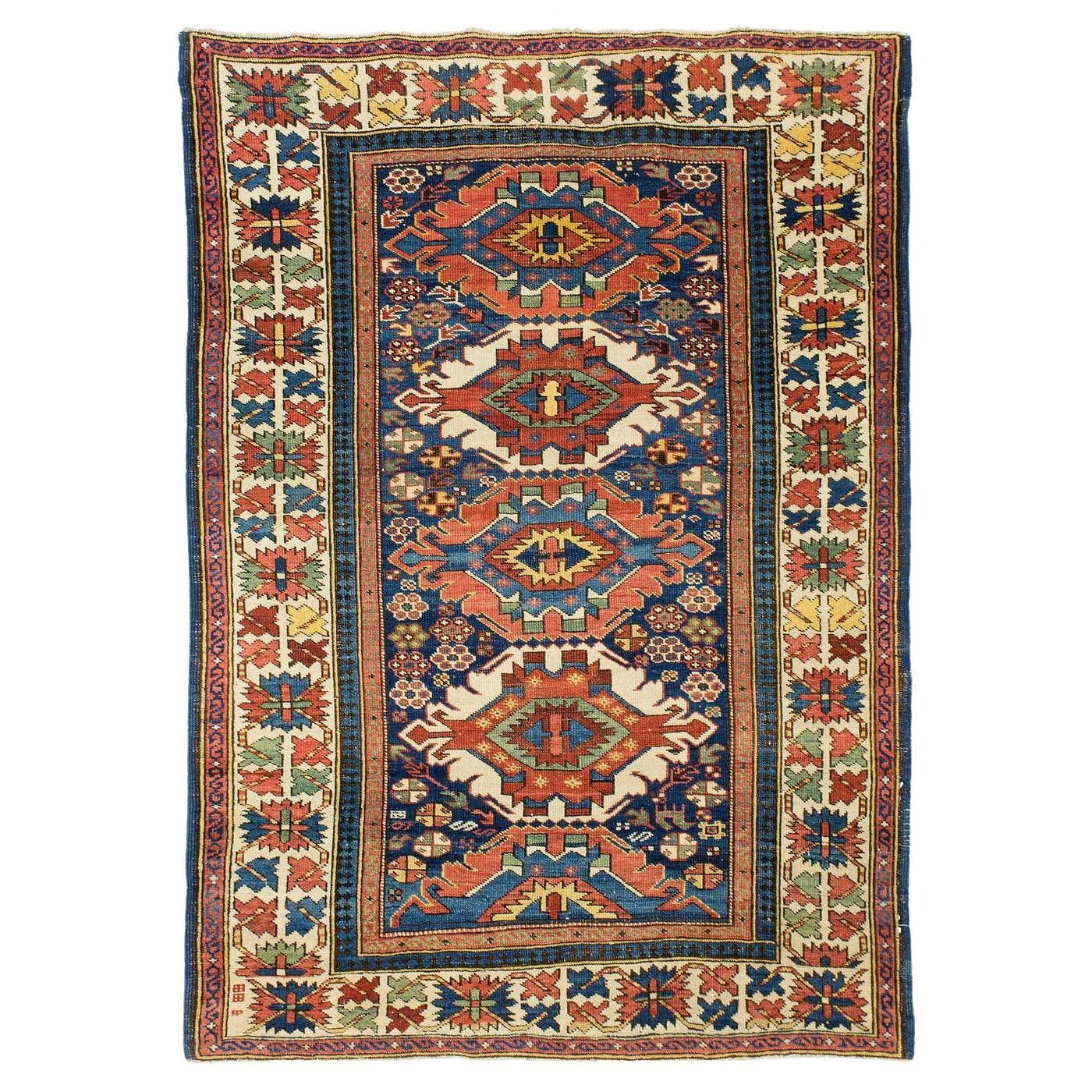 Antique Caucasian Kuba Rug For Sale at 1stDibs