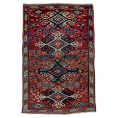 Antique Caucasian Kuba Rug