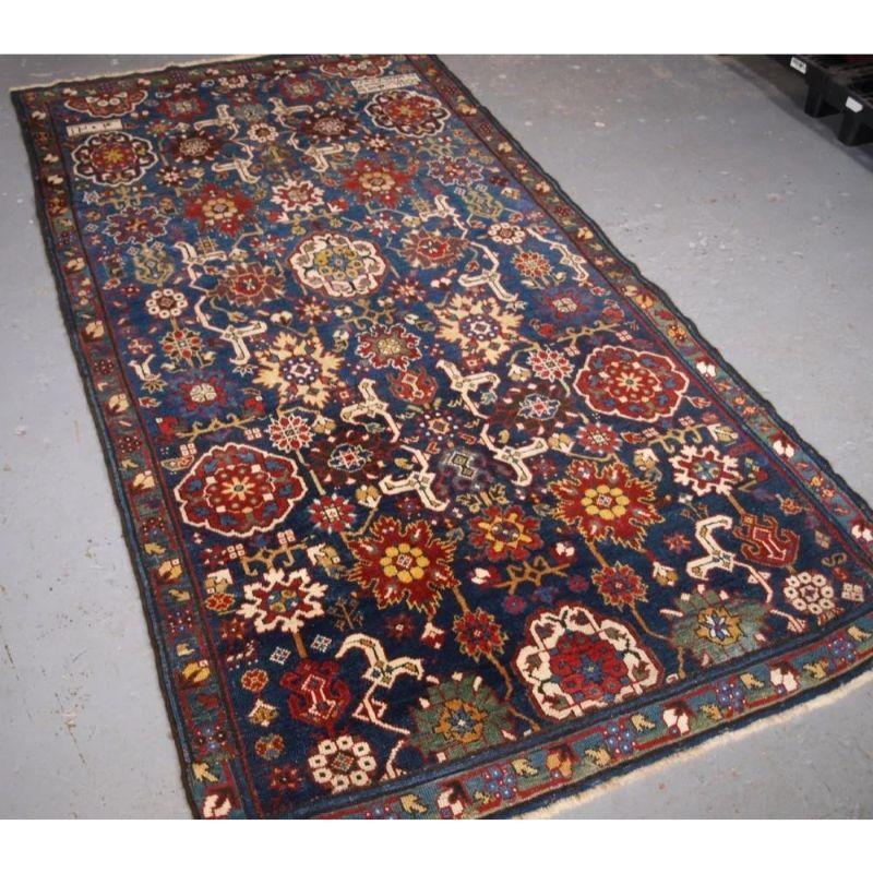 An antique Caucasian Kuba rug fragment with the Afshan design.

This is an interesting fragment of a once much larger carpet probably over 3.5m in length. This fragment has been reduced in length and possibly once had another border although this