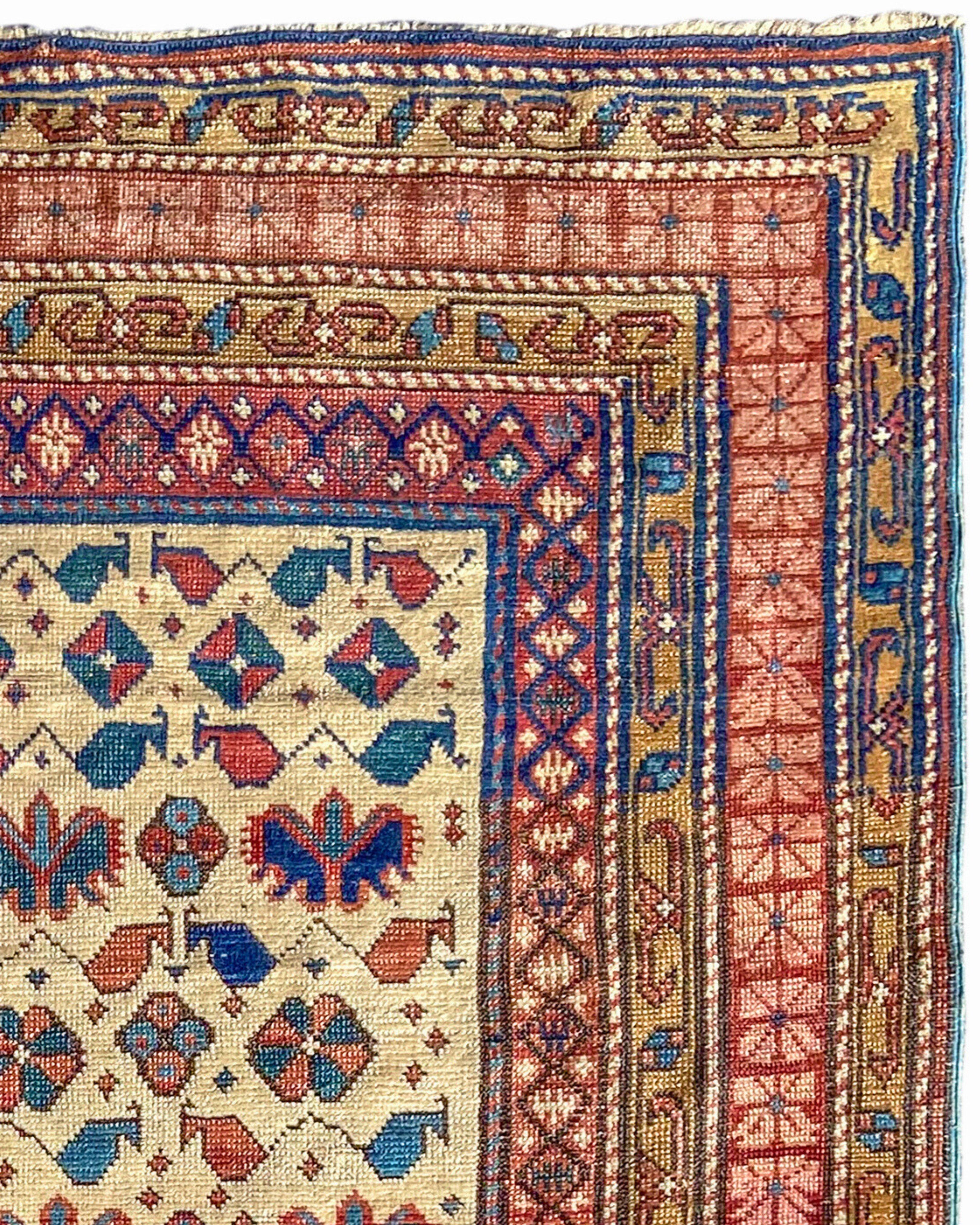 Antique Caucasian Kuba Rug, Late 19th Century

Additional Information:
Dimensions: 3'6