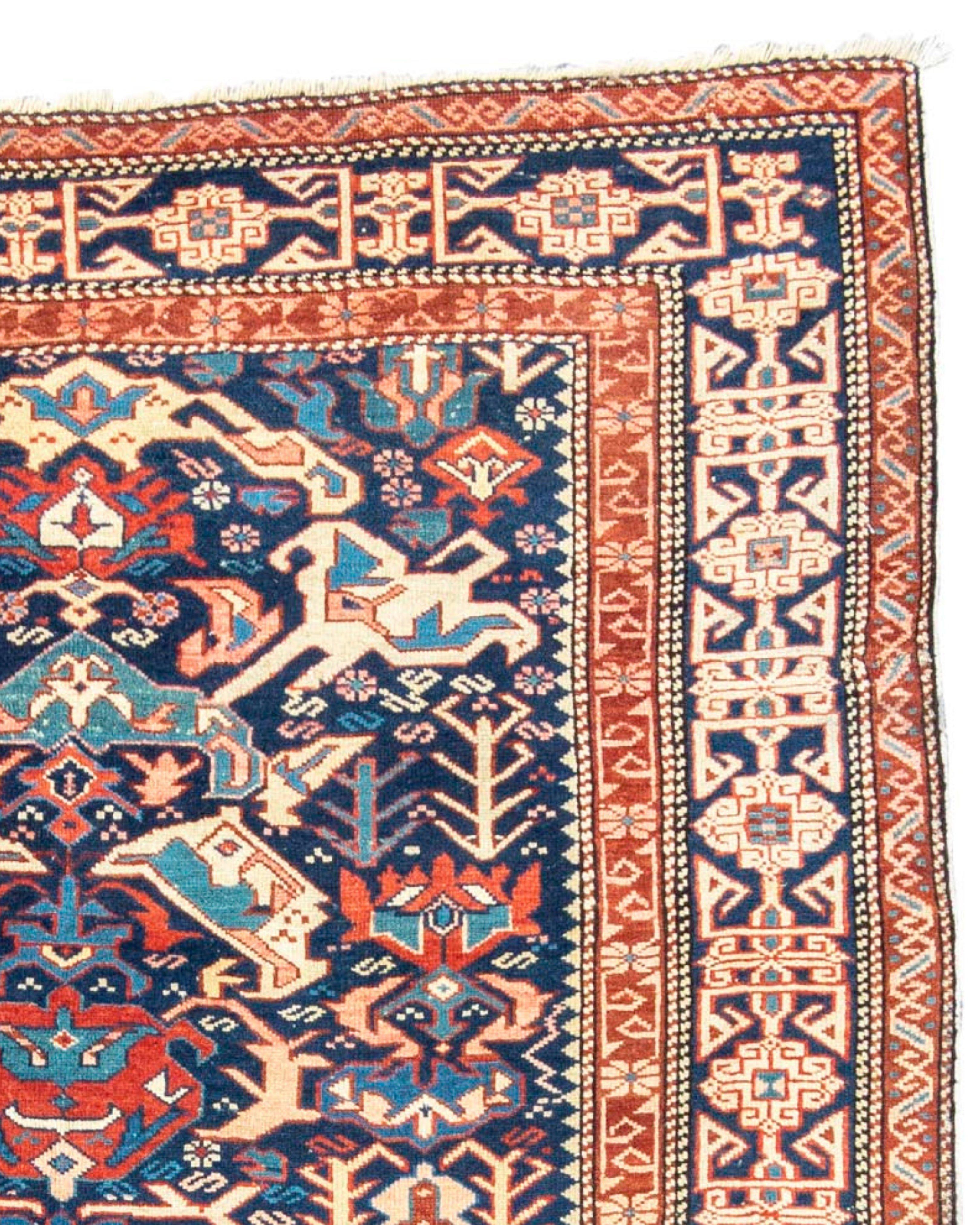 Antique Caucasian Kuba Rug, Late 19th Century In Excellent Condition For Sale In San Francisco, CA