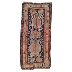 Antique Caucasian Lankoran Rug Runner circa 1920 3’8x8’