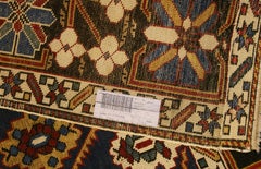 Antique Caucasian Large-Scale Lattice Design Shirvan Wool Rug, 1880-1900