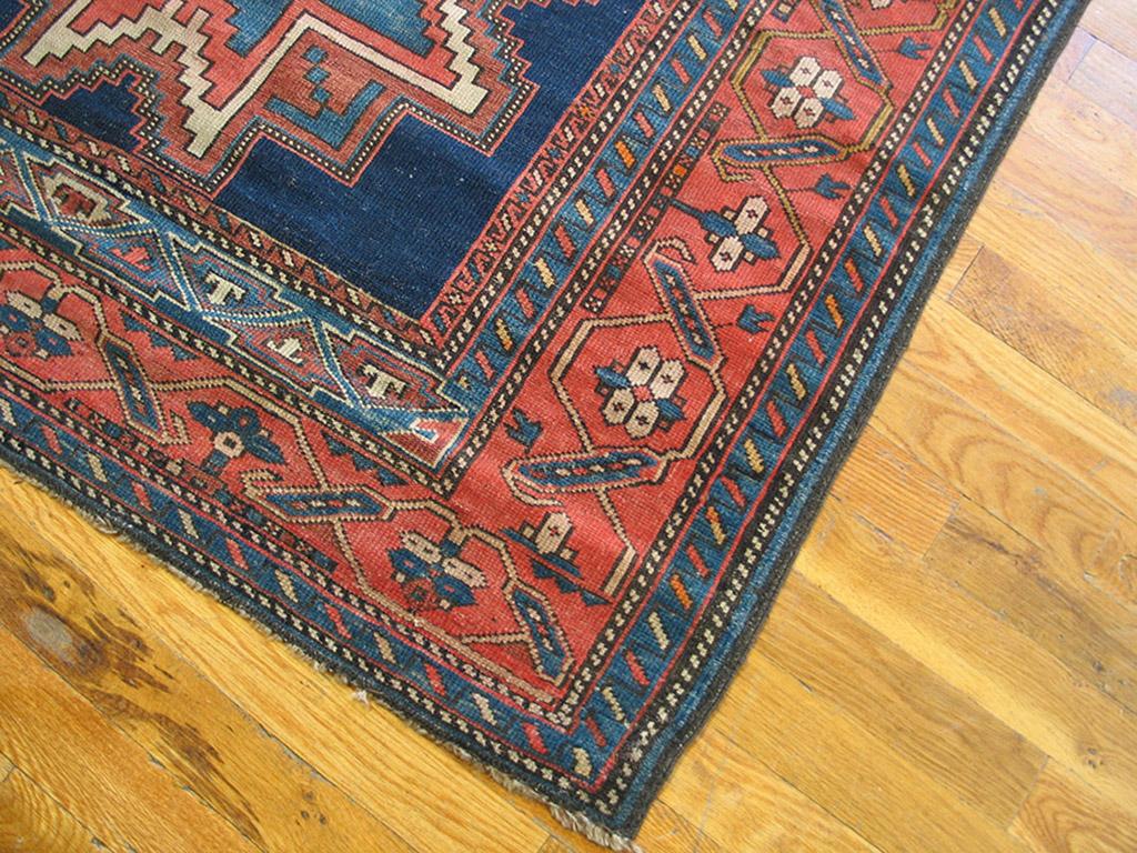 Hand-Knotted Antique Caucasian, Lesghi Rug For Sale