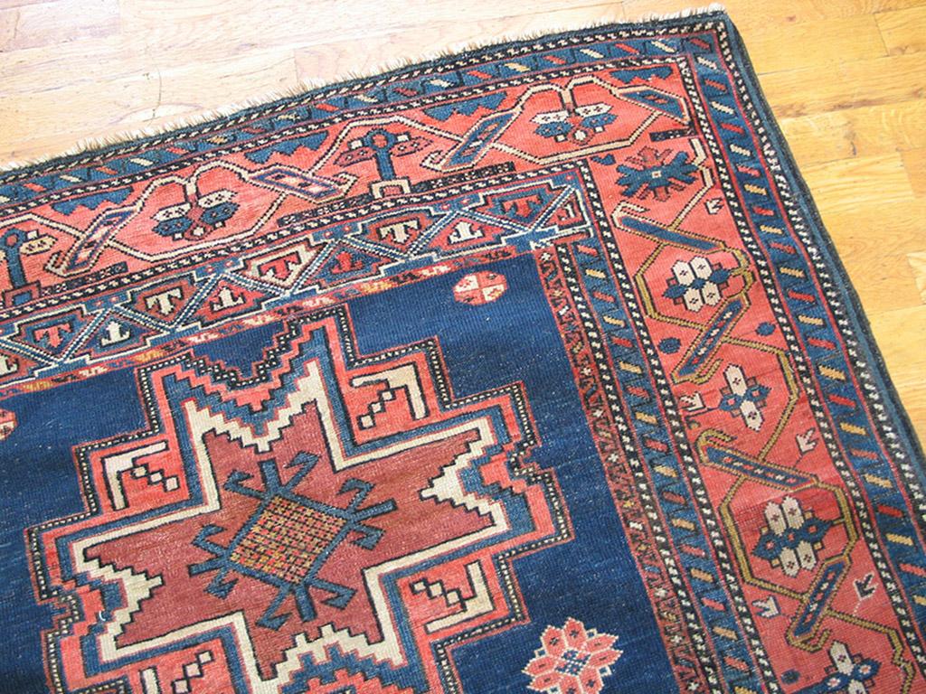 Antiker kaukasischer:: Lesghi-Teppich im Zustand „Gut“ im Angebot in New York, NY