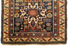 Antique Caucasian Lesghi Star Rug, circa 1880  3'8 x 5'