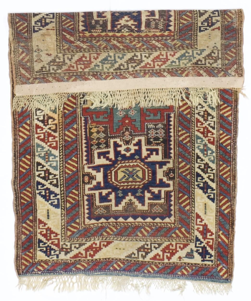 Antiker kaukasischer Lezgi-Teppich 2'10