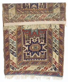 Tappeto Lezgi antico caucasico 2'10" x 4'5"