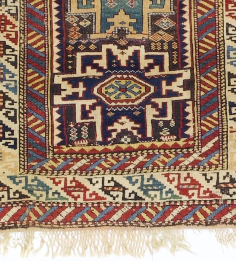 Antiker kaukasischer Lezgi-Teppich 2'10
