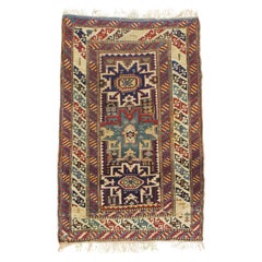 Antiker kaukasischer Lezgi-Teppich 2'10" x 4'5"