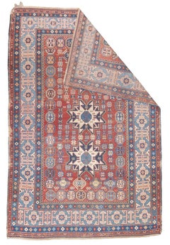 Tappeto antico caucasico Lezgi 4'2" x 6'4"