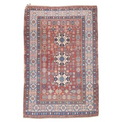 Tappeto antico caucasico Lezgi 4'2" x 6'4"