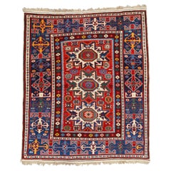 Antique Caucasian Lezgi Rug - Mid-19th Century Lezgi Rug, Antique Rug