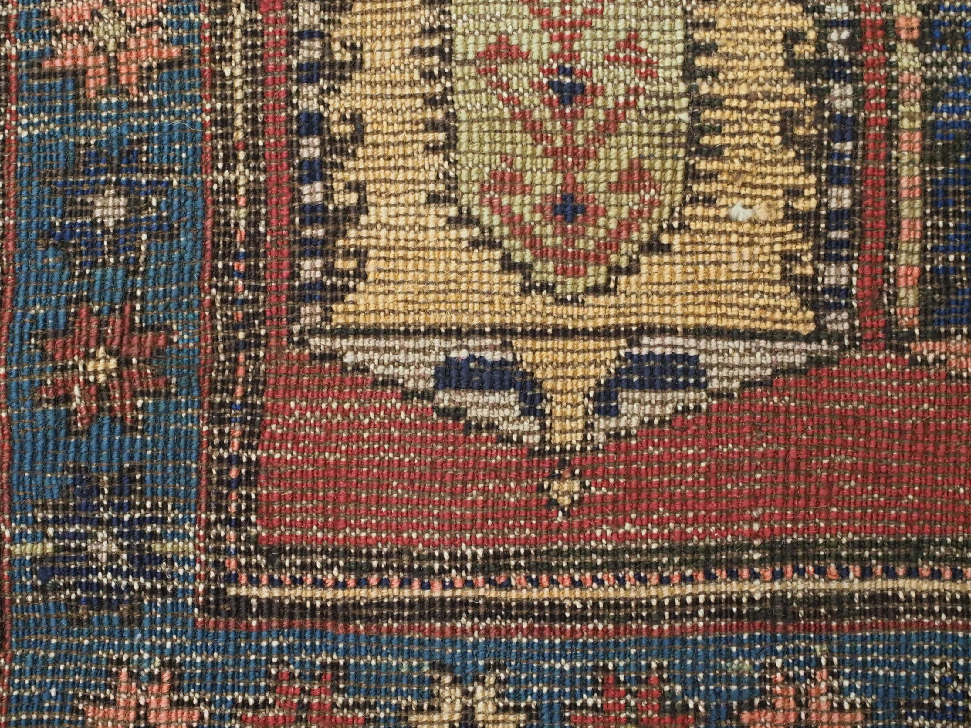 Tapis caucasien ancien avec motif boteh sur toute sa surface.  Circa 1900. en vente 7