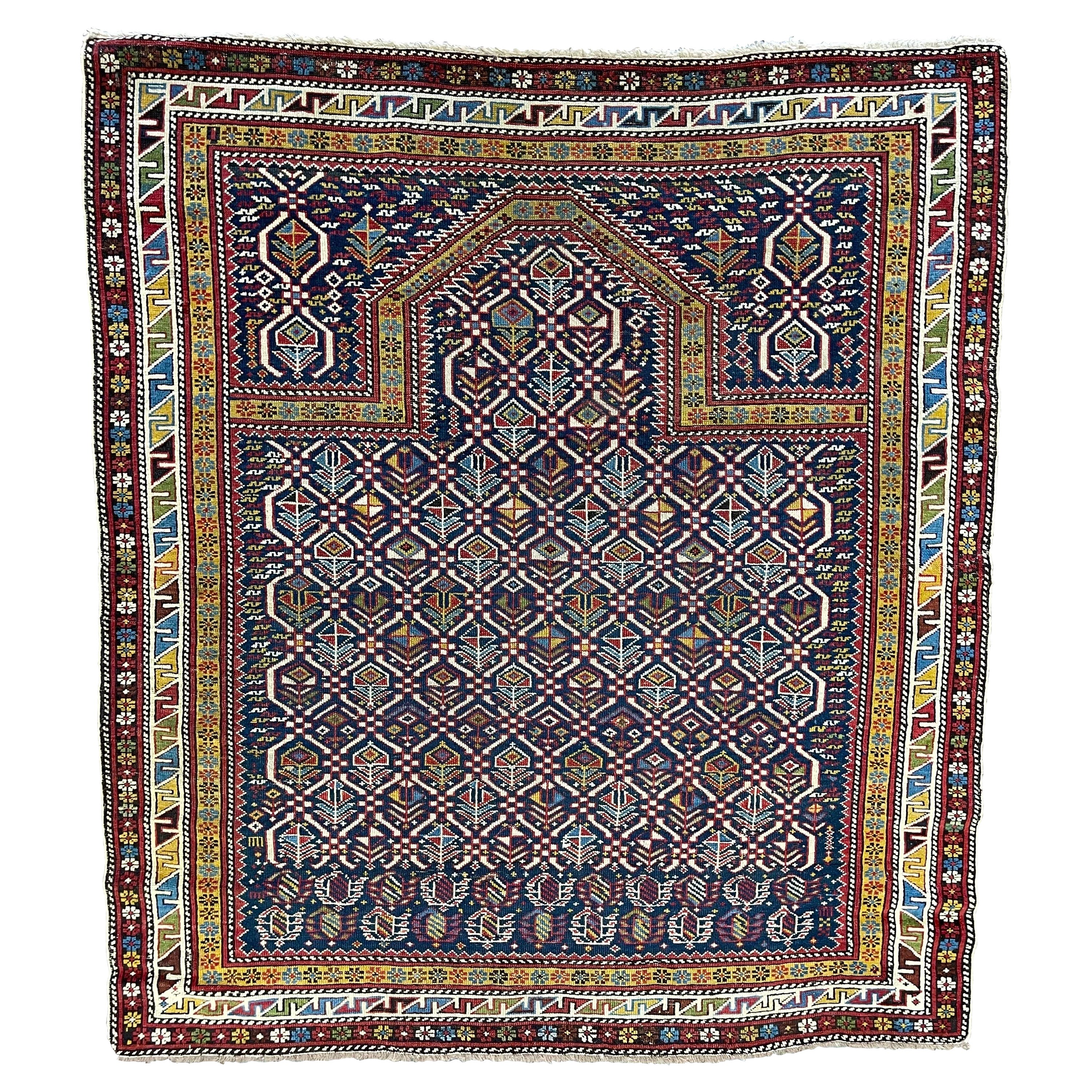 Antiker kaukasischer Marsali Schirwan um 1890 im Angebot