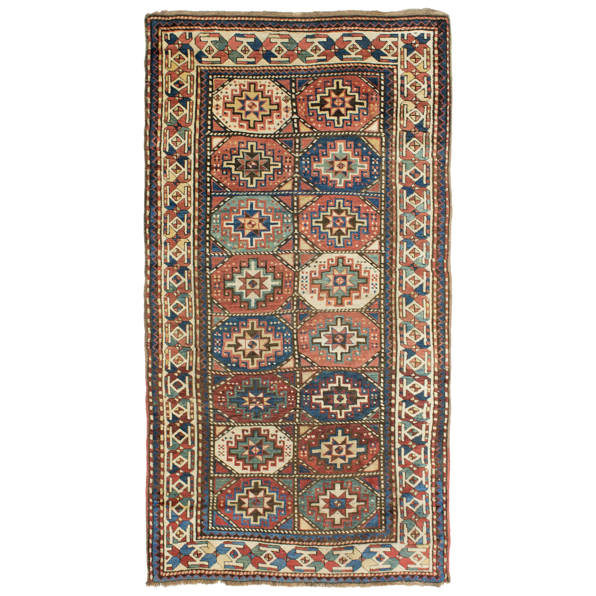 Antique Caucasian Moghan Kazak Rug