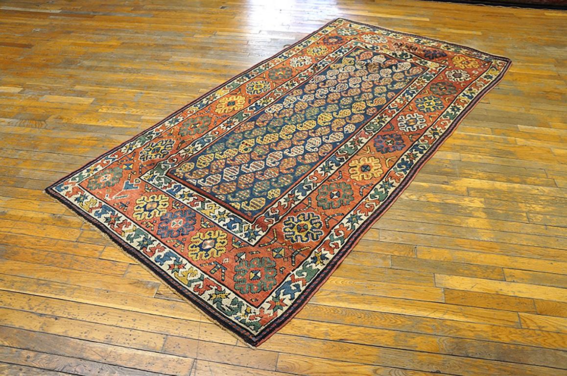 Kazak Late 19th Century S. Caucasian Moghan Carpet ( 3'7