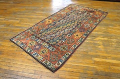 Late 19th Century S. Caucasian Moghan Carpet ( 3'7" x 7'7" - 109 x 231 )