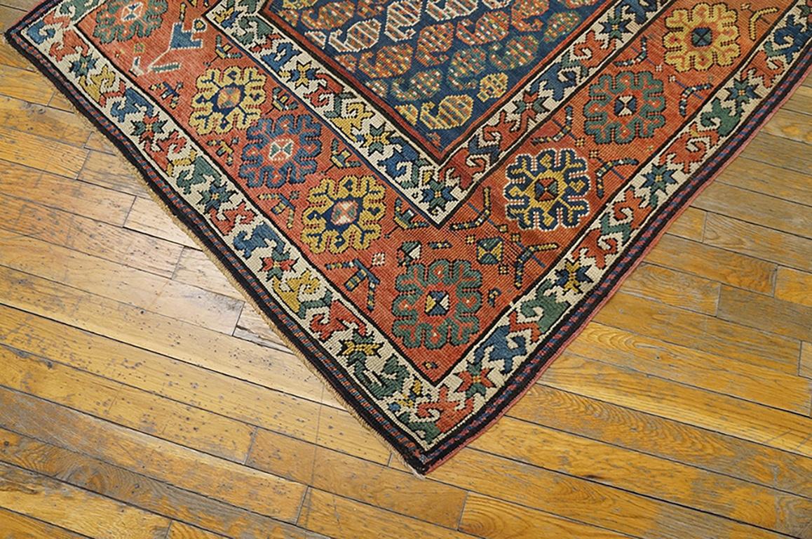 Hand-Knotted Late 19th Century S. Caucasian Moghan Carpet ( 3'7