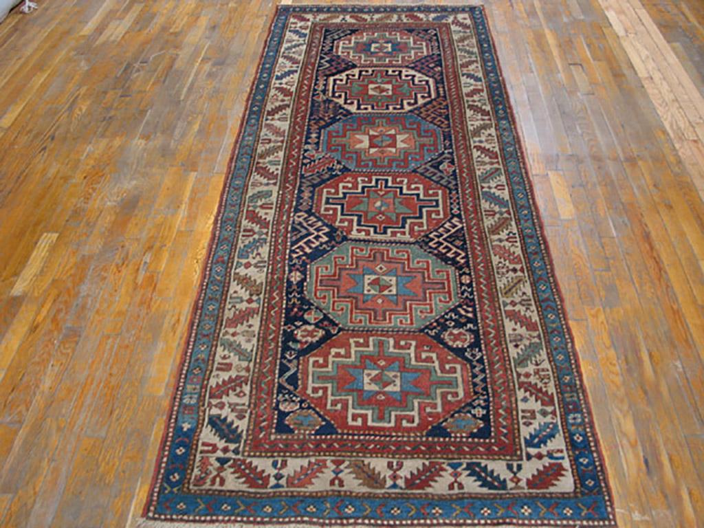 Antique Caucasian, Moghan rug, size: 3'7