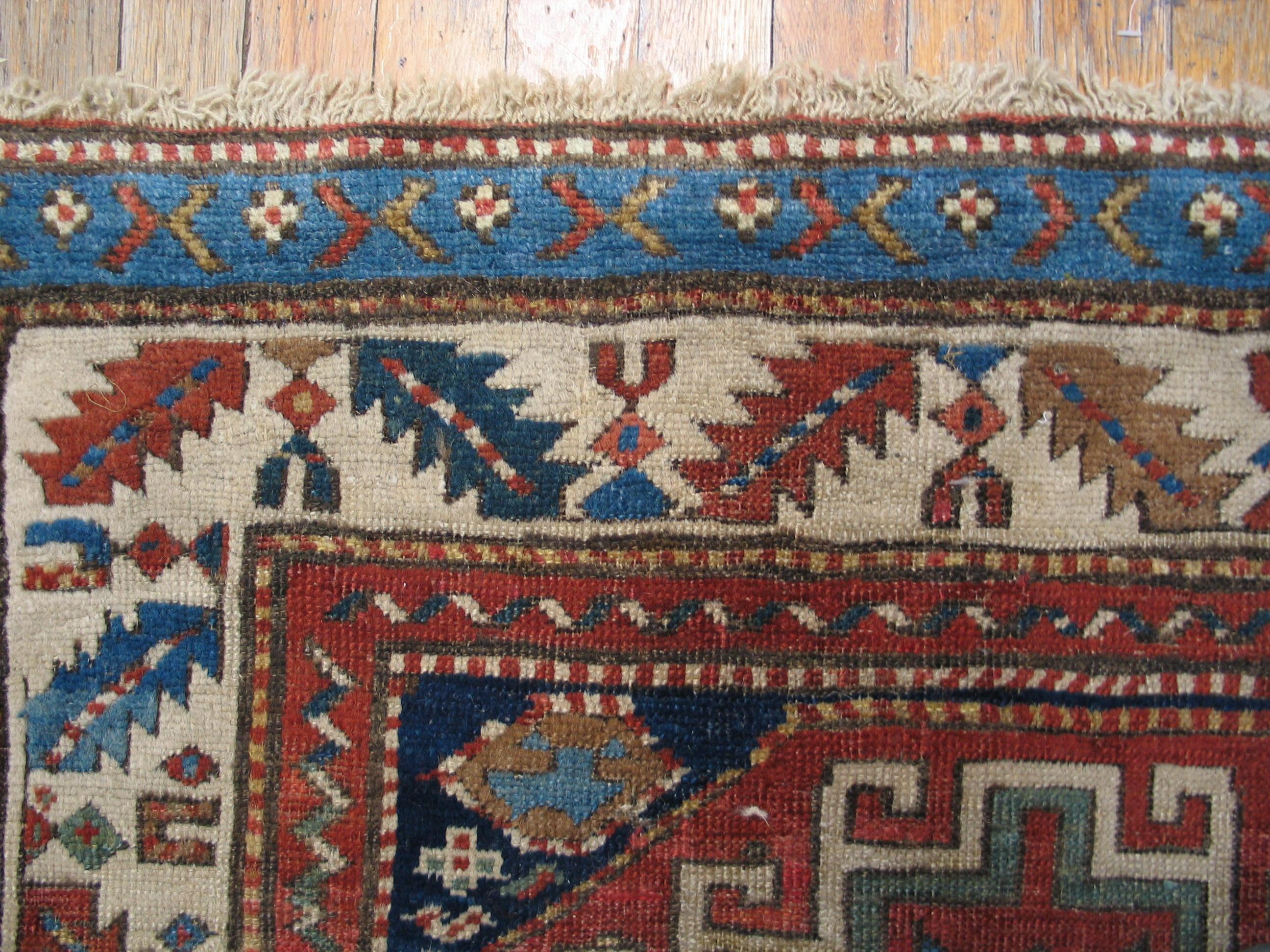 Early 20th Century Antique Caucasian, Moghan Rug For Sale