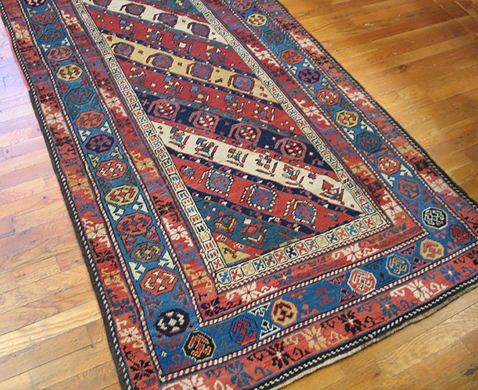 Kazak 19th Century Caucasian Moghan Carpet ( 3'9