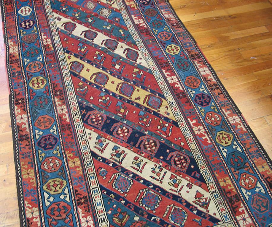 19th Century Caucasian Moghan Carpet ( 3'9