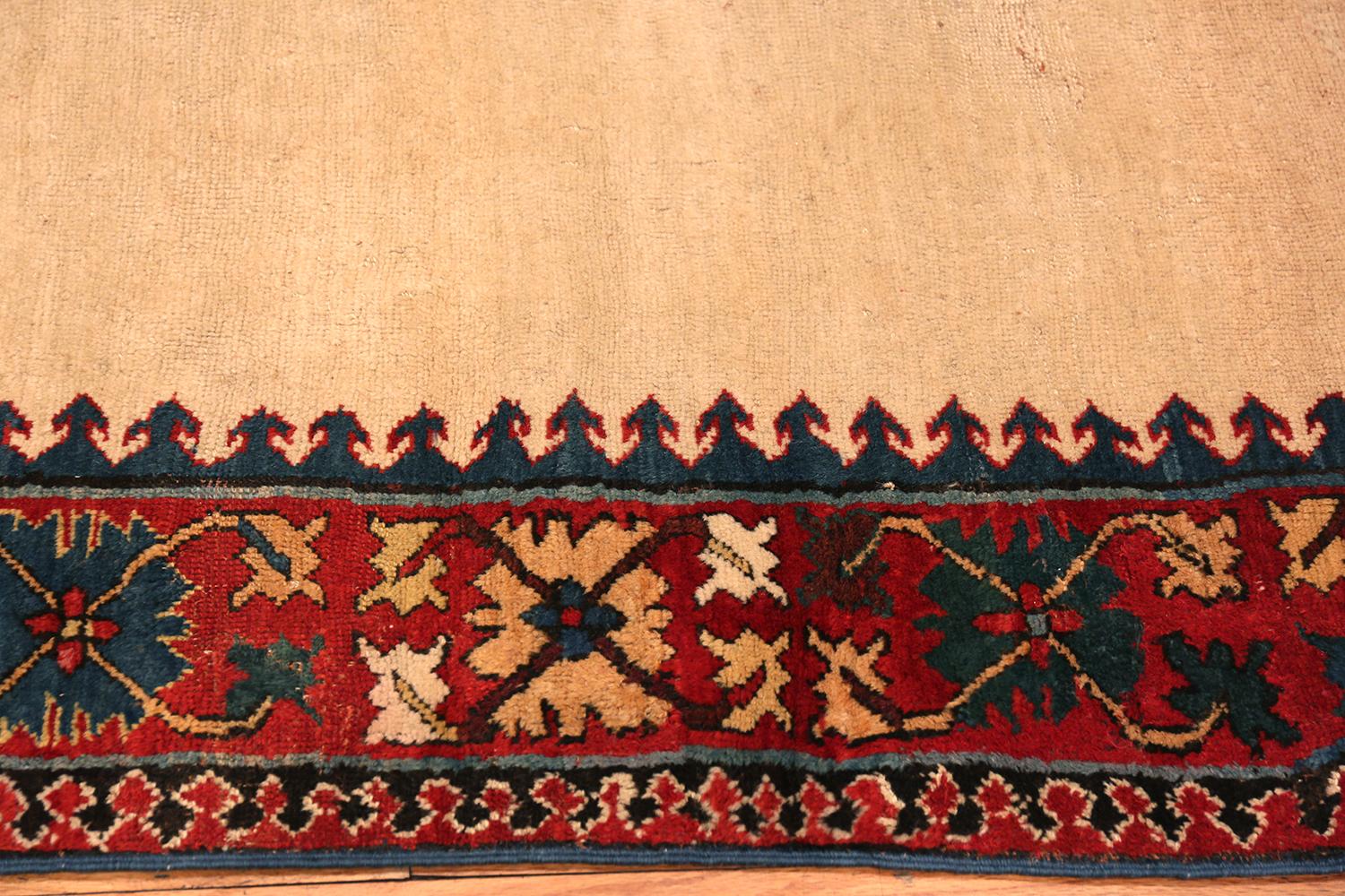Antique Caucasian Moghan runner rug, country of origin: Caucasus, date circa second half of the 19th century. Size: 3 ft 1 in x 12 ft 7 in (0.94 m x 3.84 m). 

