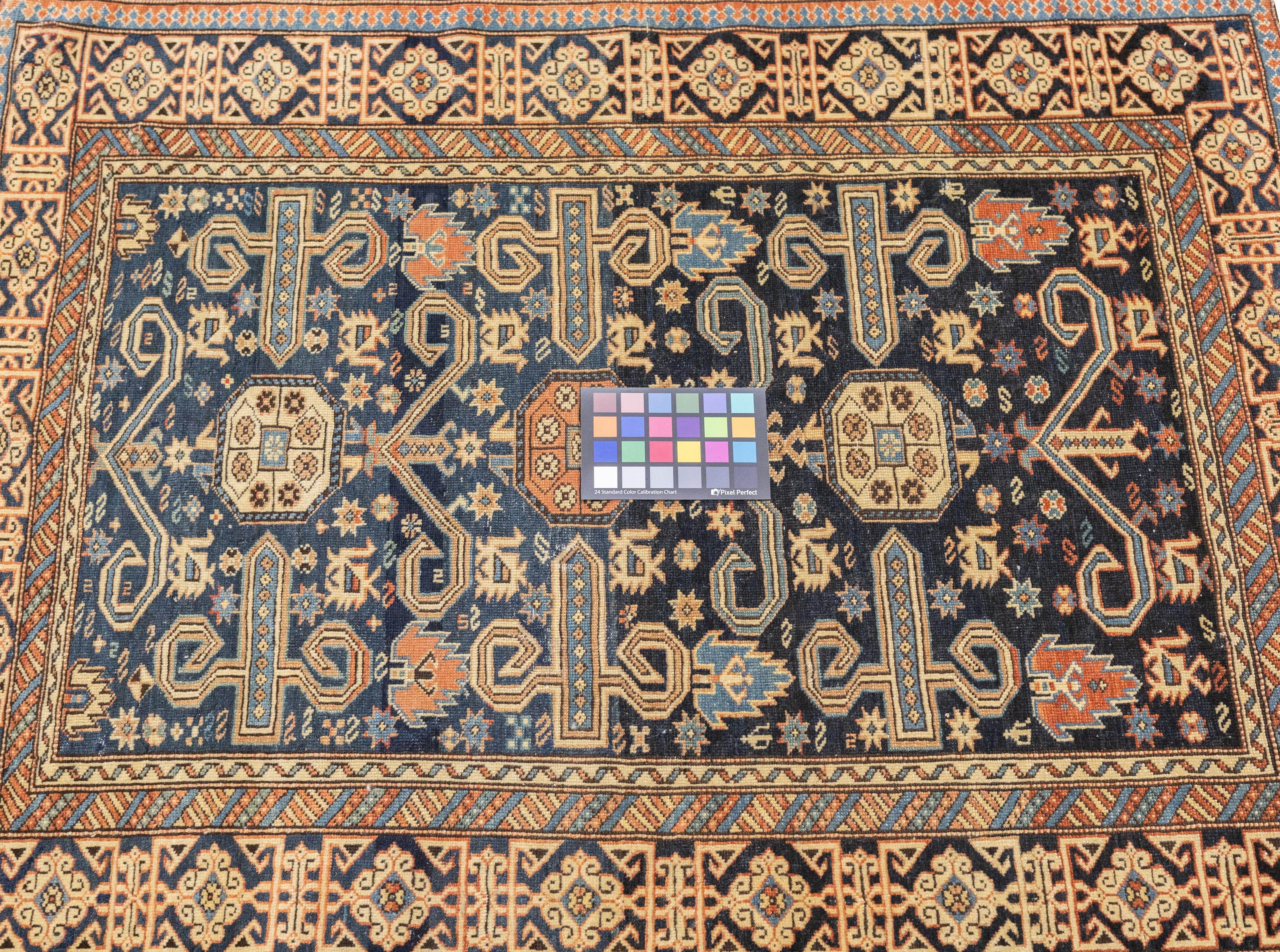 Antique Caucasian Perpedil Rug 3'1'' x 3'11'' For Sale 3