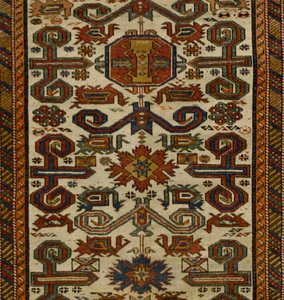 Caucasien Antiquities Caucasian Perpedil Rug 3'5