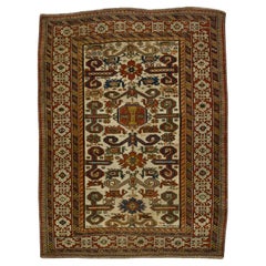Antique Caucasian Perpedil Rug 3’5" x 4’4"