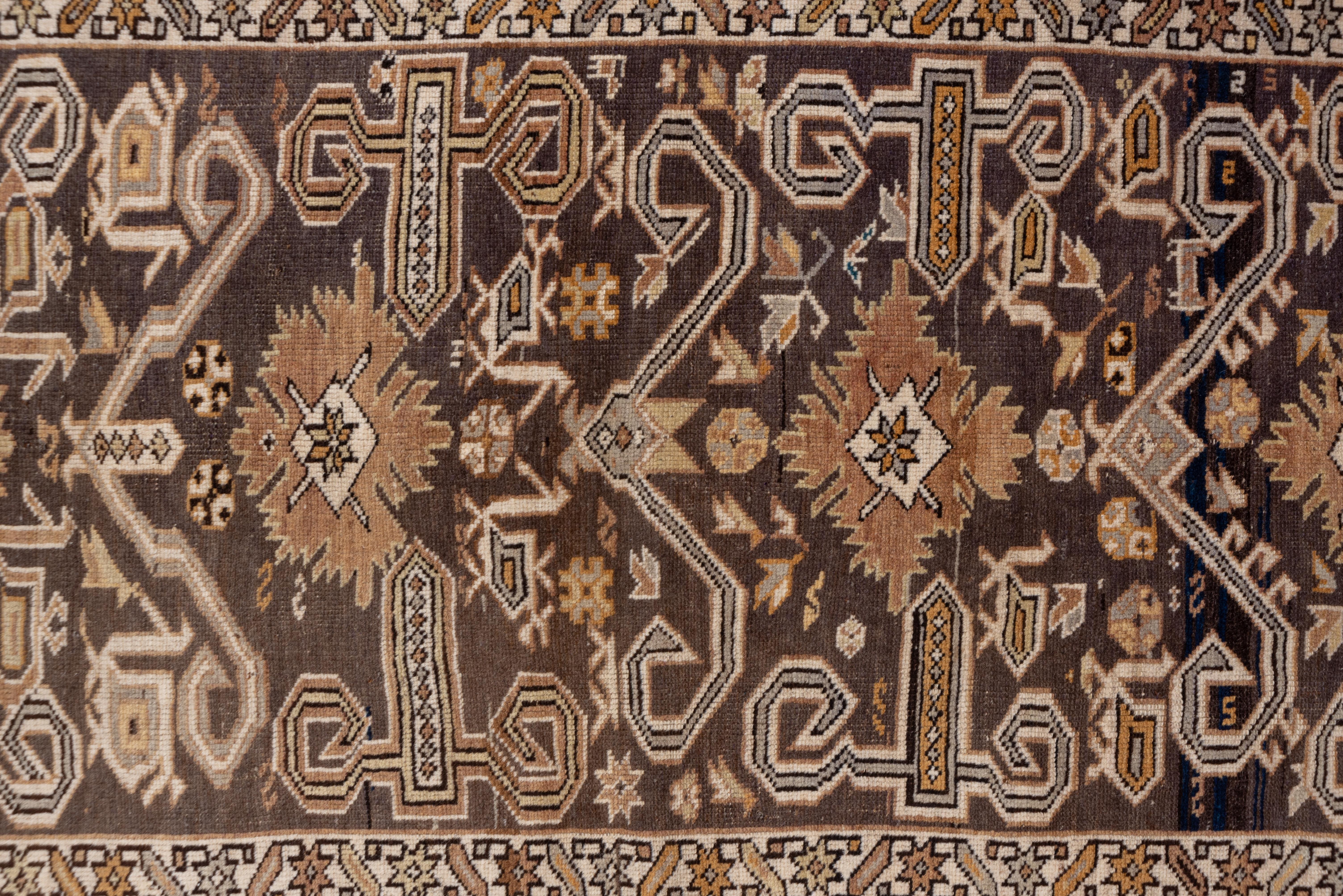 Hand-Knotted Antique Caucasian Perpedil Rug