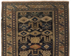 Antico tappeto caucasico Perpedil Shirvan, circa 1880 3'6 x 5'4