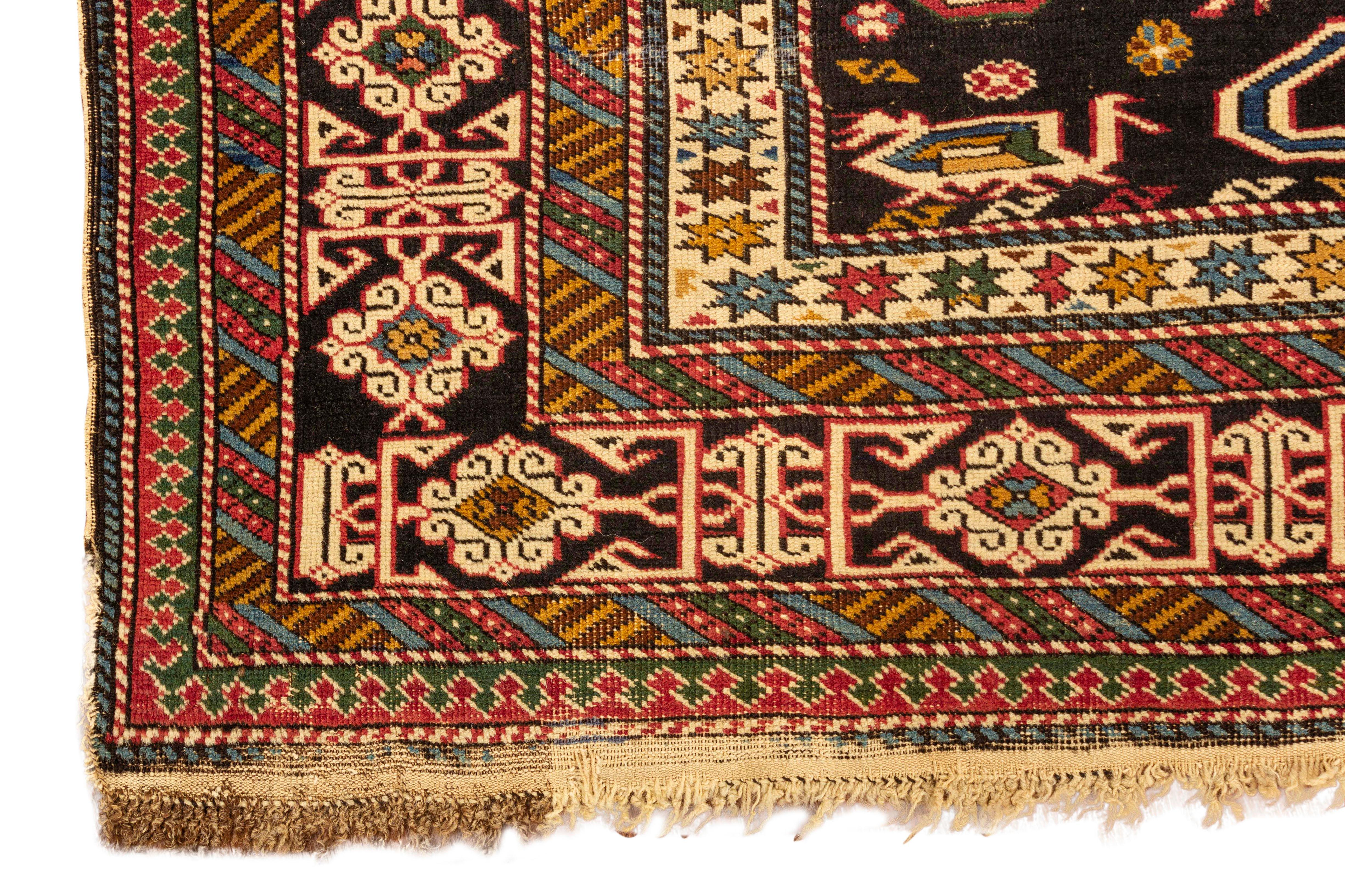 persian rug that looks like galaga