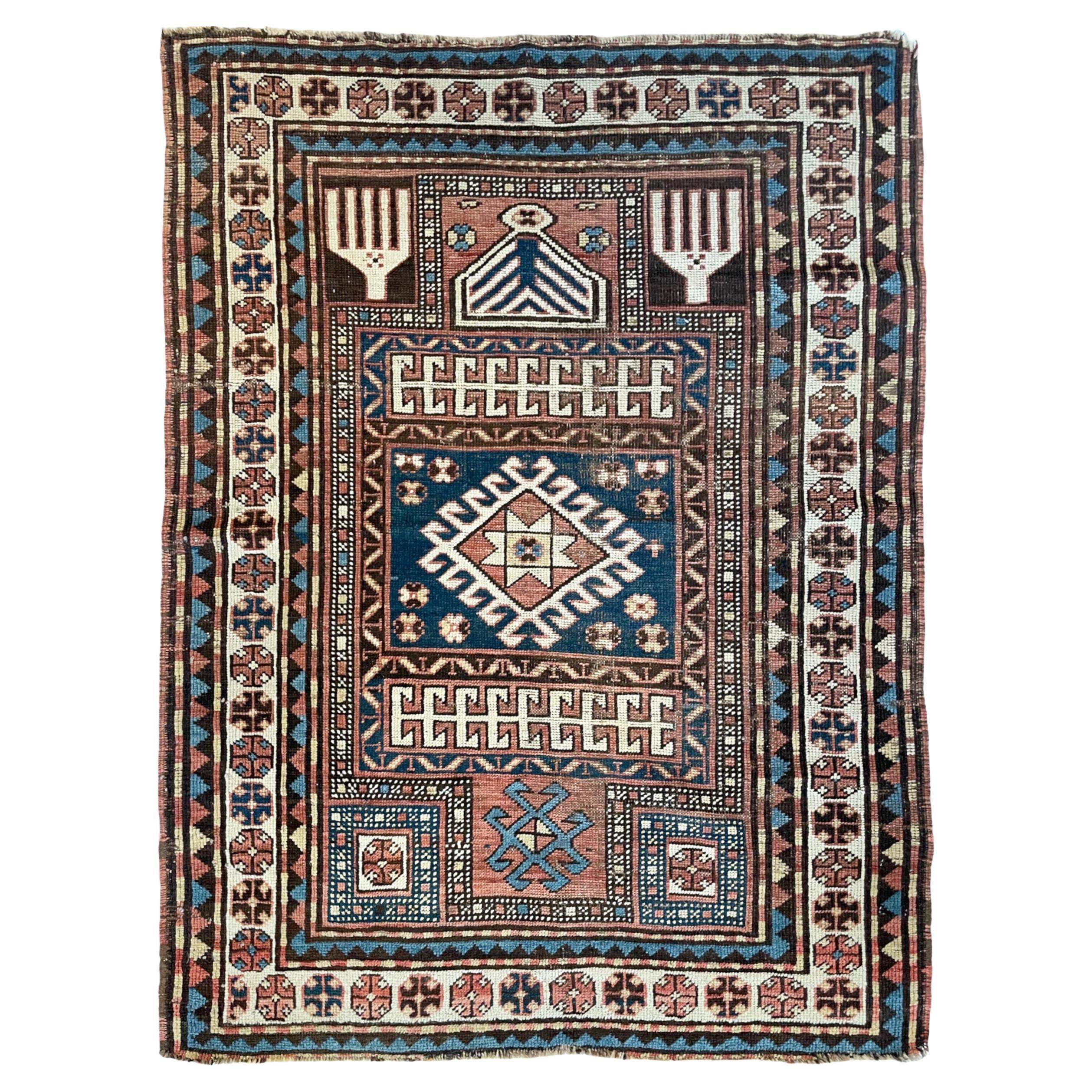 Antique Caucasian Prayer Rug, c. 1910-20's For Sale
