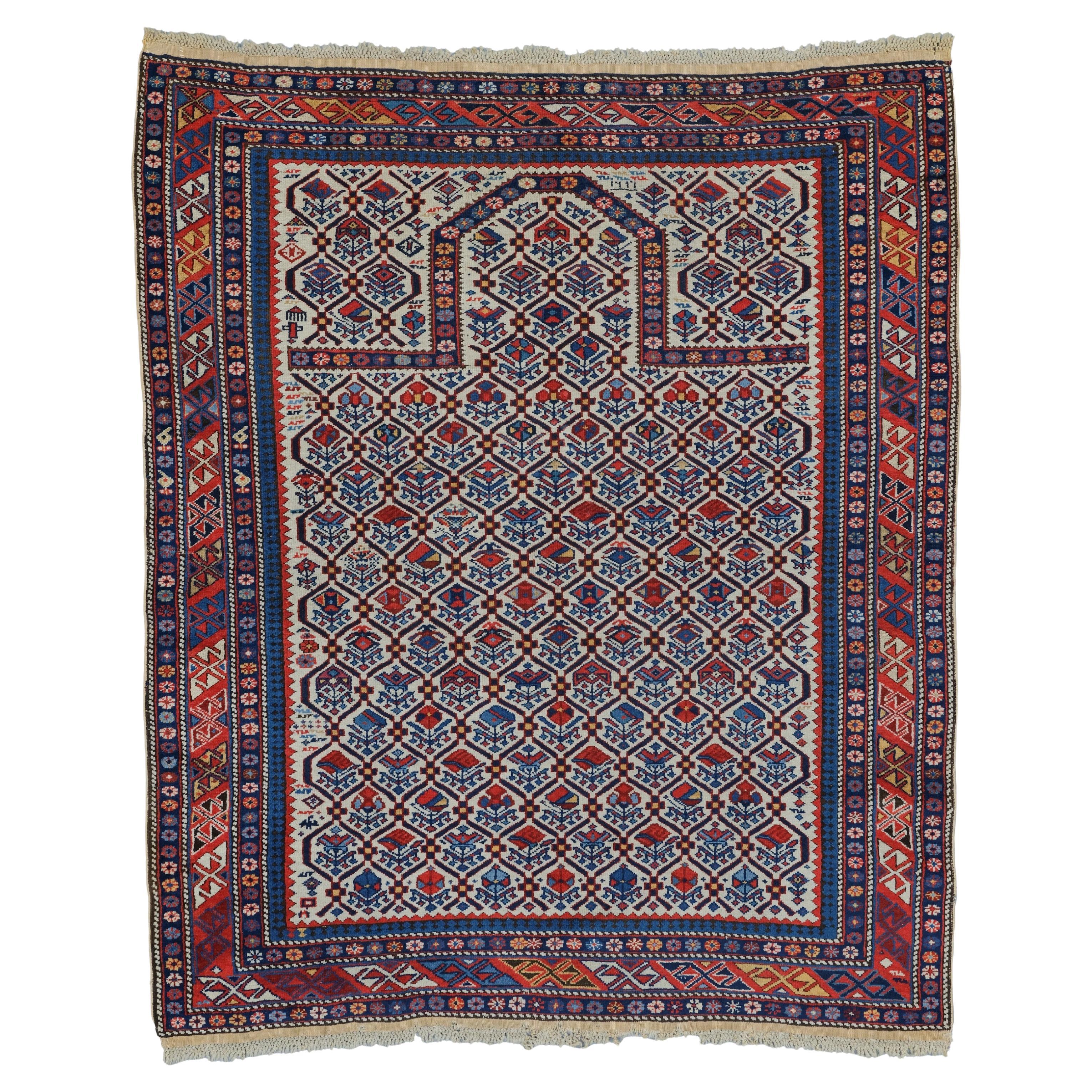 Antique Caucasian Prayer Shirvan Rug - 19th Century Shirvan Rug, Antique Rug For Sale